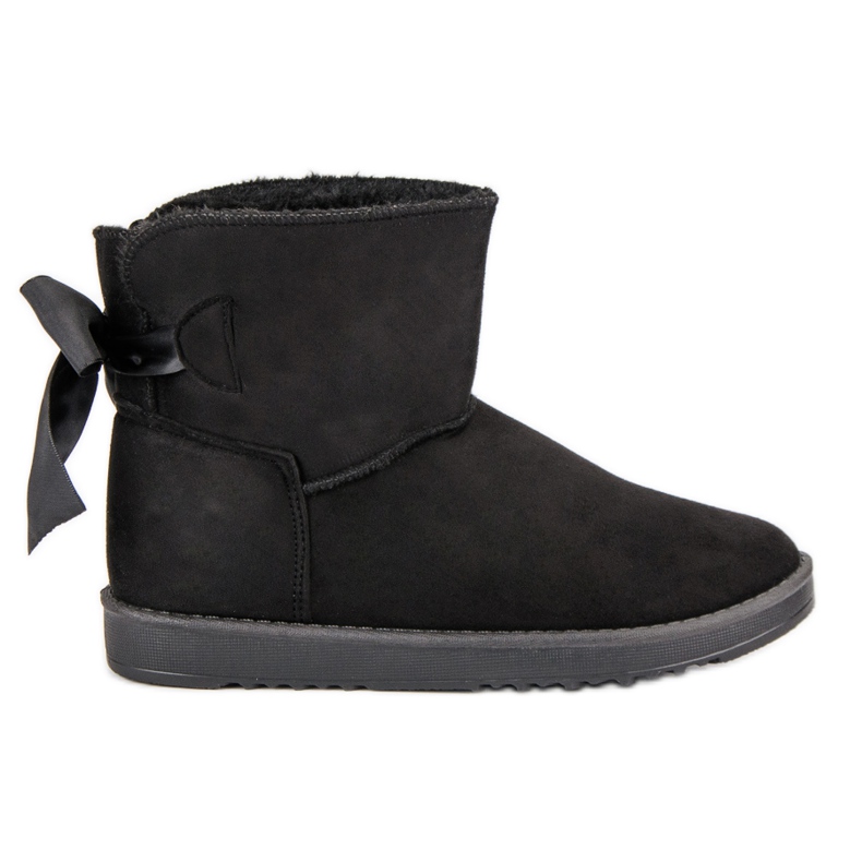 Snow Boots With Roll Up Shank black