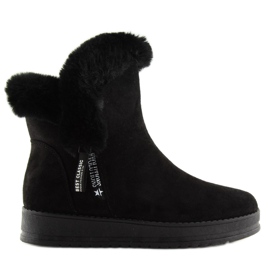 Warm black snow boots MZ-75 Black