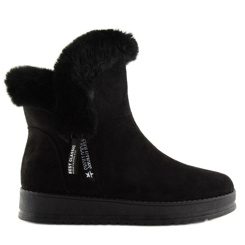 Warm black snow boots MZ-75 Black