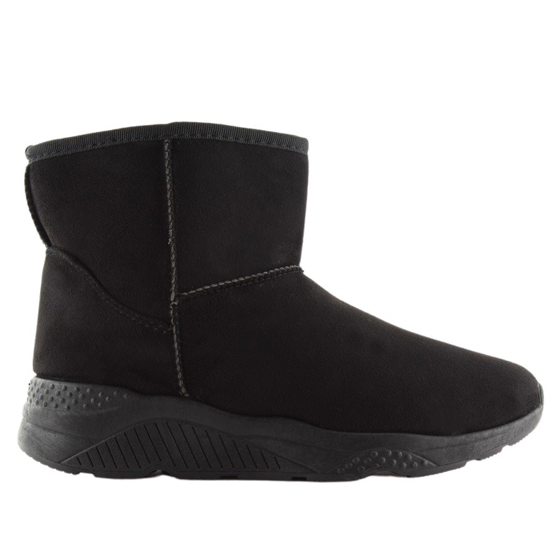 Black women's snow boots D009 Black