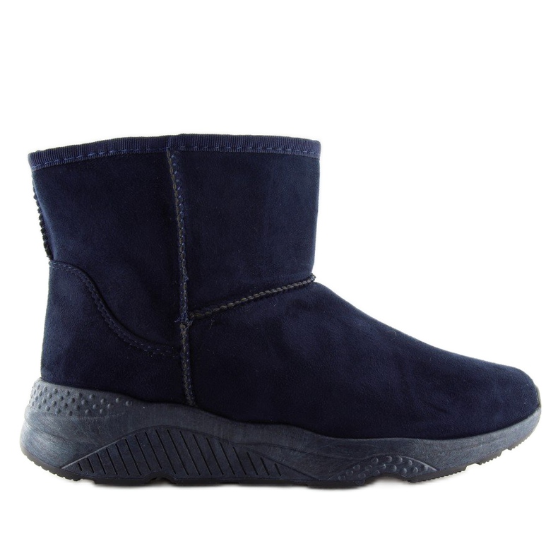 Navy blue snow boots for women D009 Blue