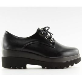 Black Shoes with high soles black Q-9 Black II-GAT