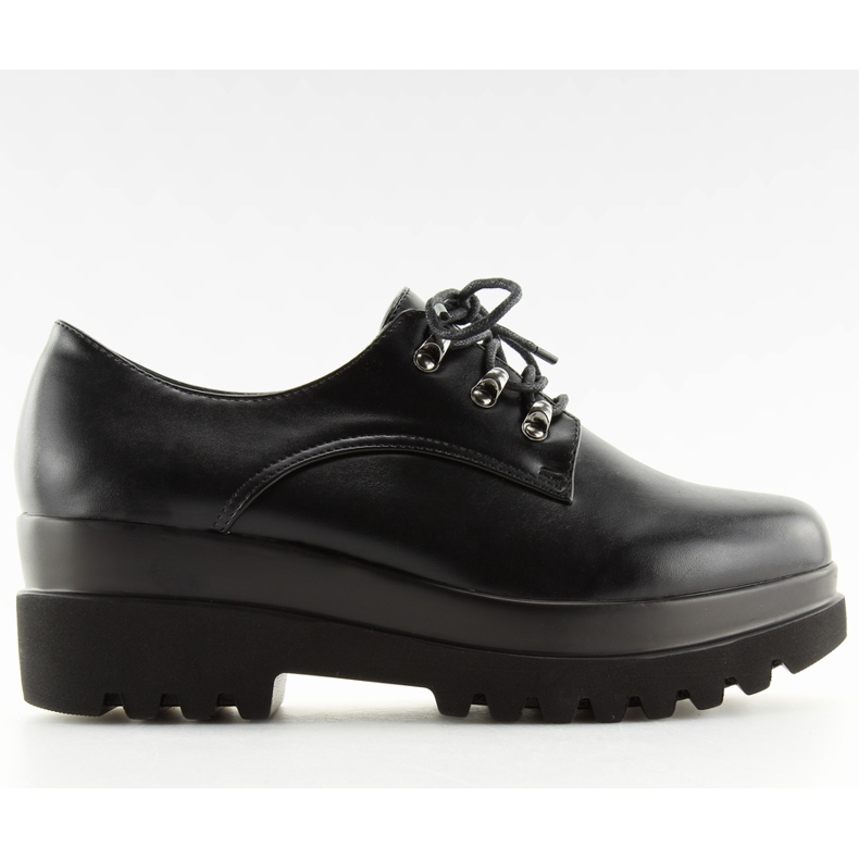 Black Shoes with high soles black Q-9 Black II-GAT