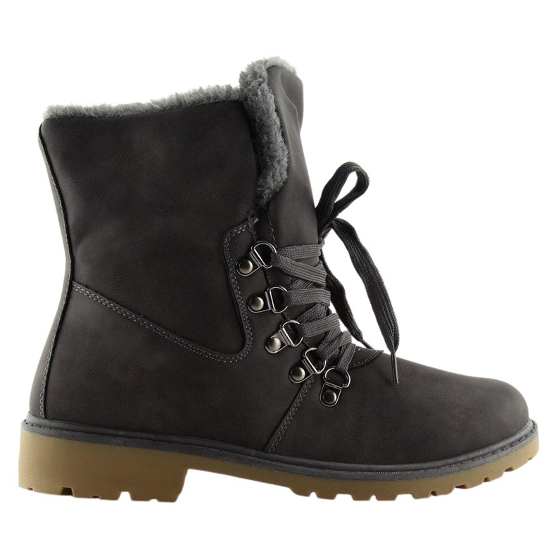 Gray hiking boots gray 1119-PA Gray grey