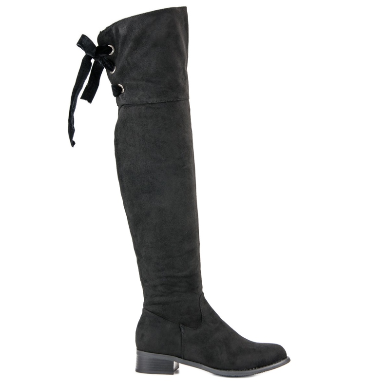 Queen Vivi Suede thigh boots black Queen Vivi Suede thigh boots black