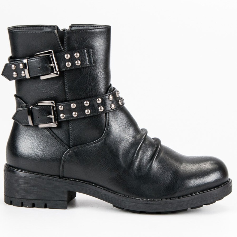 J. Star Fashionable Rock Boots black