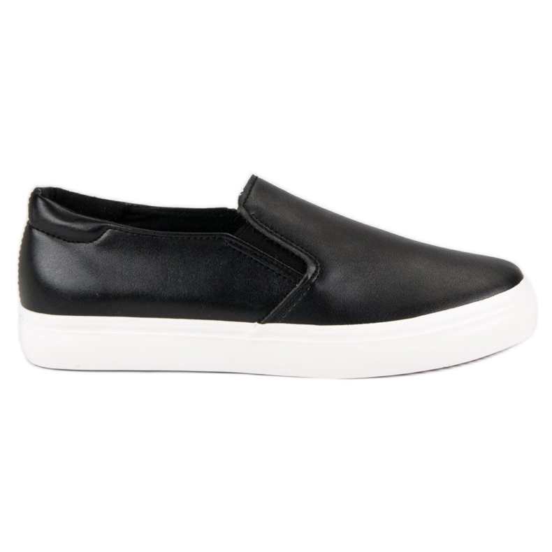 Black Slip On Sneakers