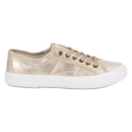 J. Star Lace-up Sneakers yellow