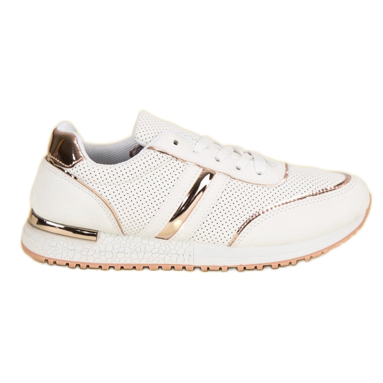 Openwork Sport Shoes white yellow