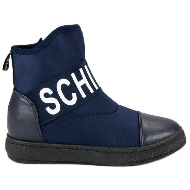 Bestelle Fashionable High Sneakers white navy blue