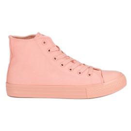 High Sneakers pink