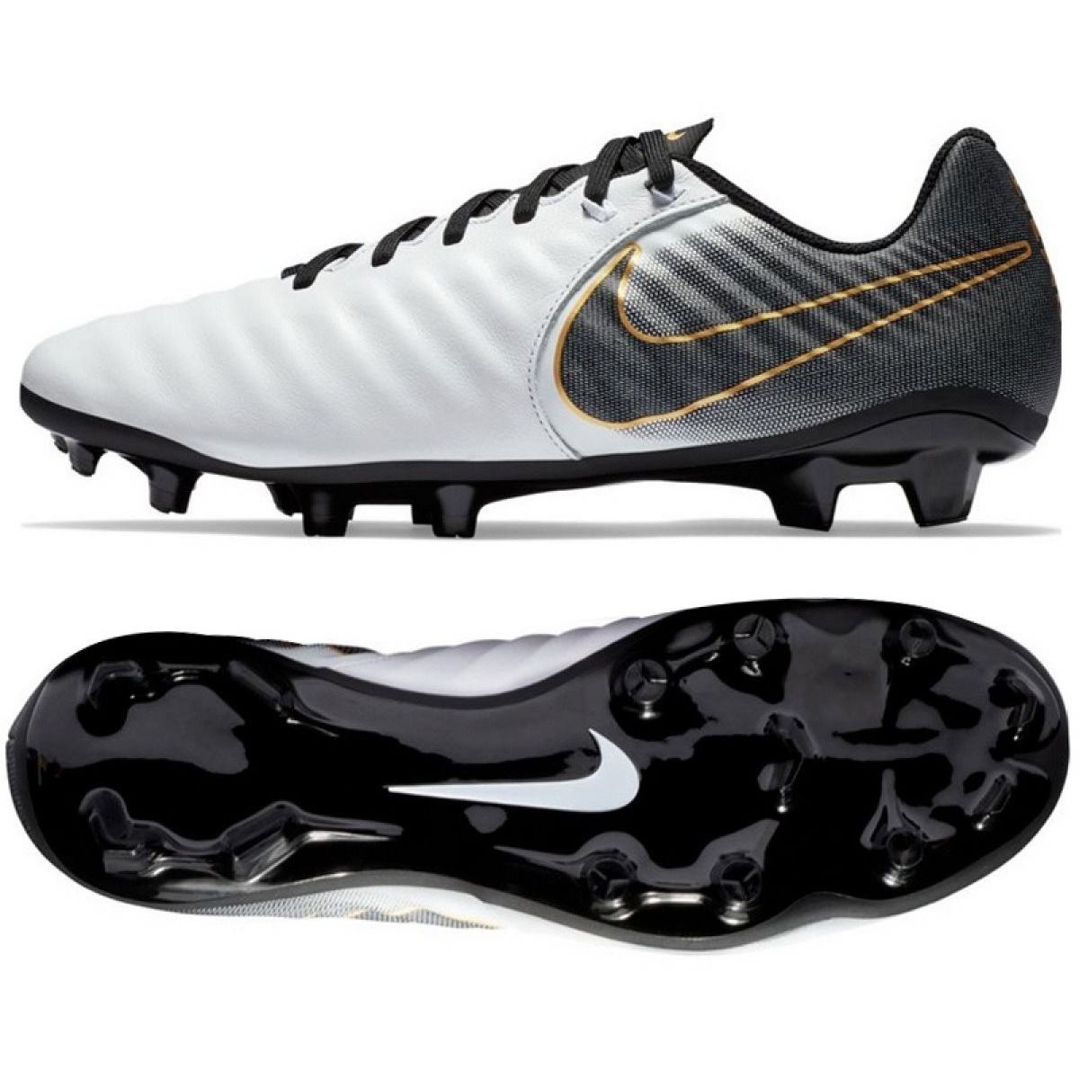 Nike 7 Academy Fg AO2596-100 football shoe multicolored silver - KeeShoes