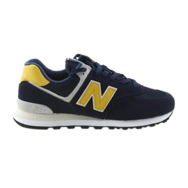 New Balance ML574SMB PIGMENT WITH BRASS yellow navy blue