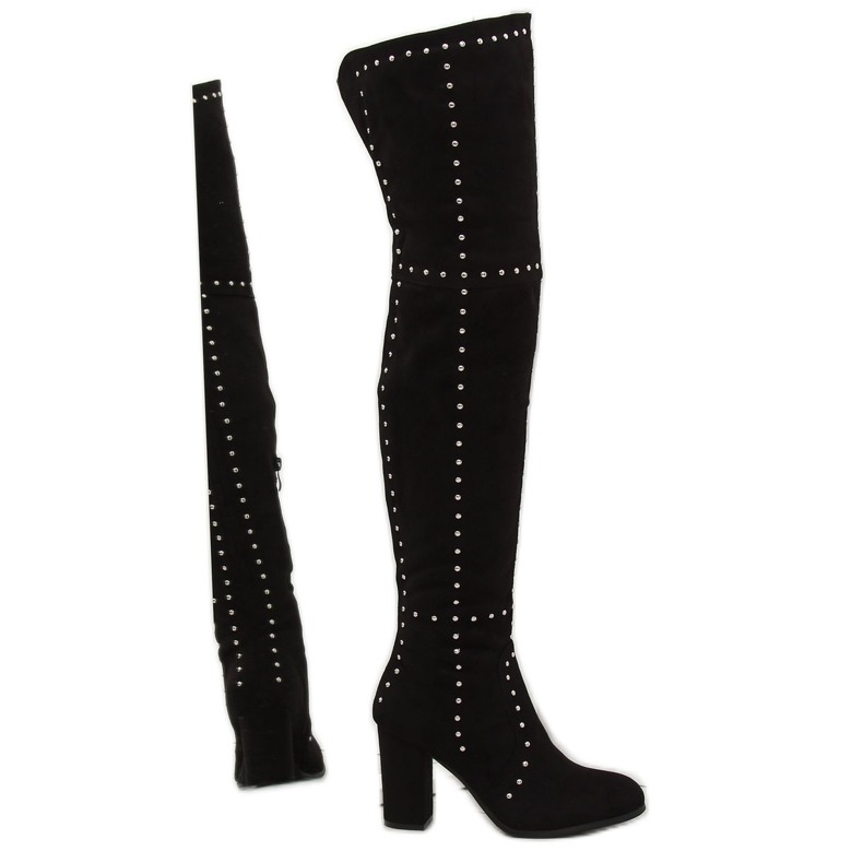 Black high-heeled boots NC221 Black Black high-heeled boots NC221 Black