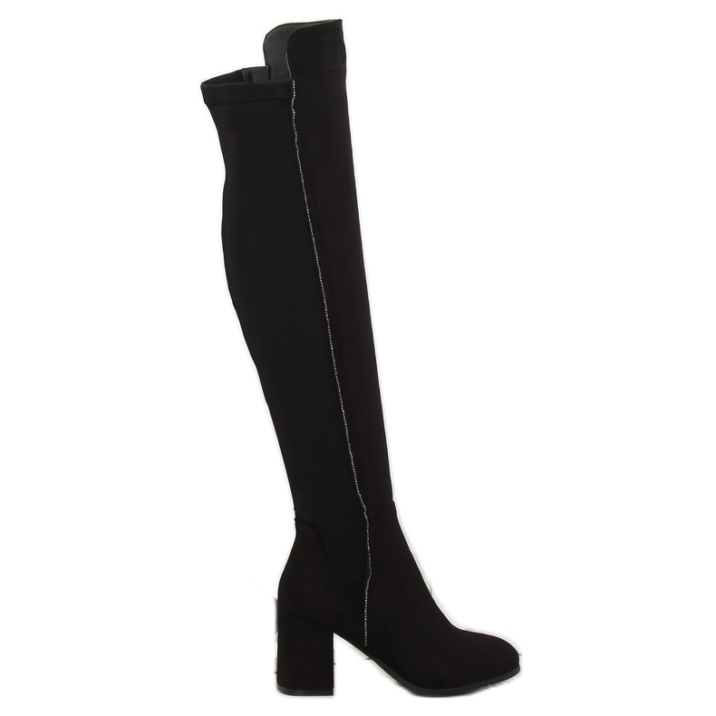 Black high-heeled boots 0-278 Black