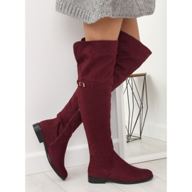 Officers maroon thong burgundy 0-161 Burgundy red
