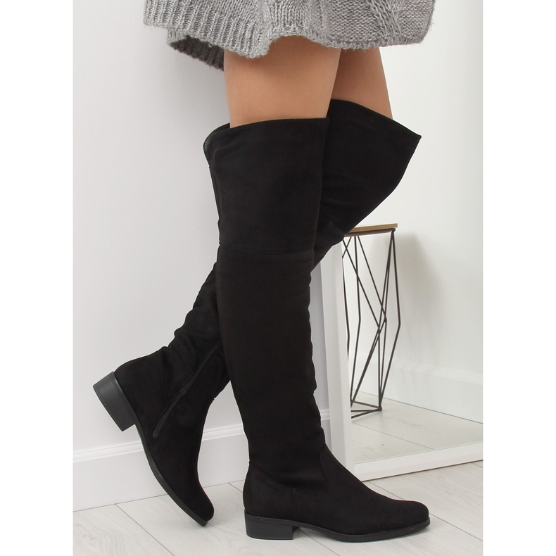 Black musketeer boots 7535-PG Black Black musketeer boots 7535-PG Black