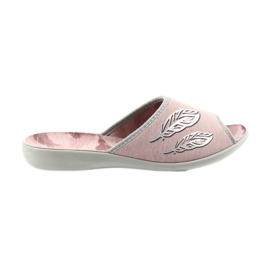 Befado women's shoes 254D098 slippers grey pink Befado women's shoes 254D098 slippers grey pink