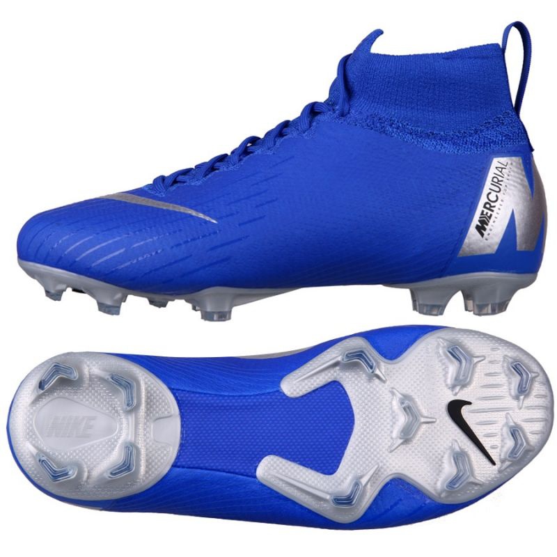 Nike Mercurial Superfly 6 Elite Fg AH7340-400 soccer shoes blue blue - KeeShoes