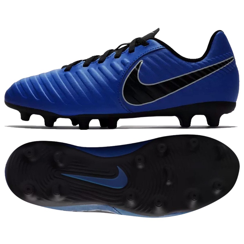Nike Jnr Tiempo Legend 7 Club Mg Jr AO2300-400 football shoes multicolored blue Nike Jnr Tiempo Legend 7 Club Mg Jr AO2300-400 football shoes multicolored blue