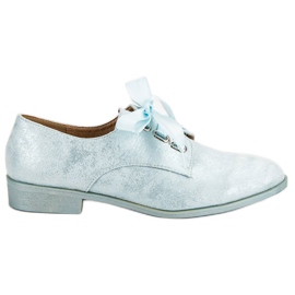 Juliet Tied brogues blue grey
