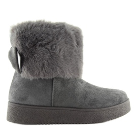 Gray snow boots for women LV58 Gray grey