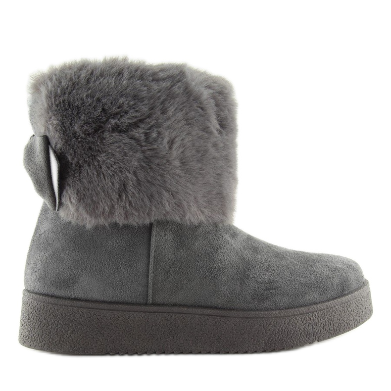 Gray snow boots for women LV58 Gray grey