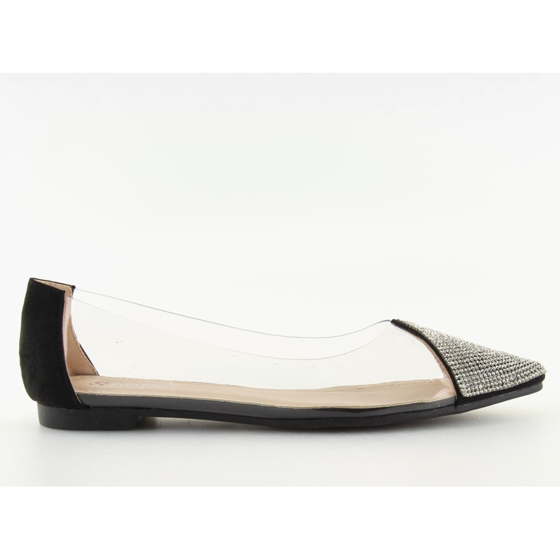Black transparent ballerinas LT111P Black
