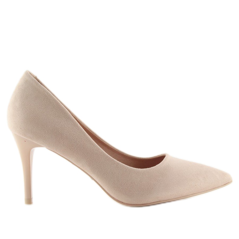 Comfortable pumps on a beige LE012P Beige pin