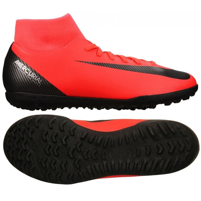 Nike Mercurial Superfly X 6 Club CR7 Tf M AJ3570-600 football shoes red red
