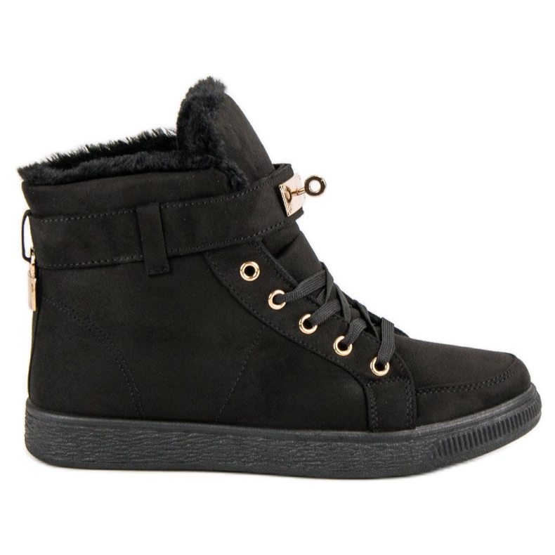 Suede High Sneakers black
