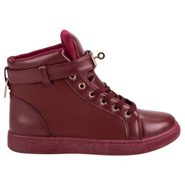 Burgundy Sneakers red