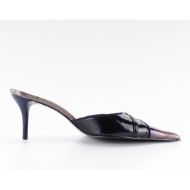 Slippers with calender 39555-2V navy blue Slippers with calender 39555-2V navy blue