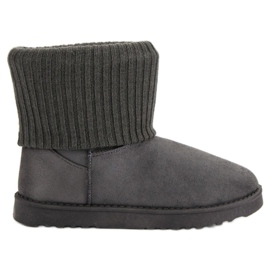 Suede snow boots grey
