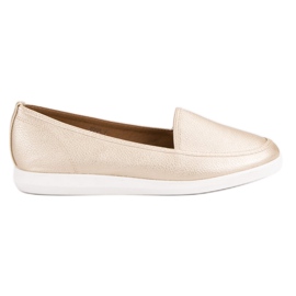 Golden loafers