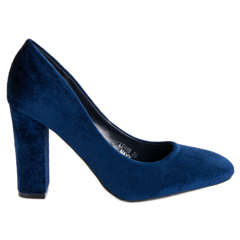 Seastar Navy blue velor pumps