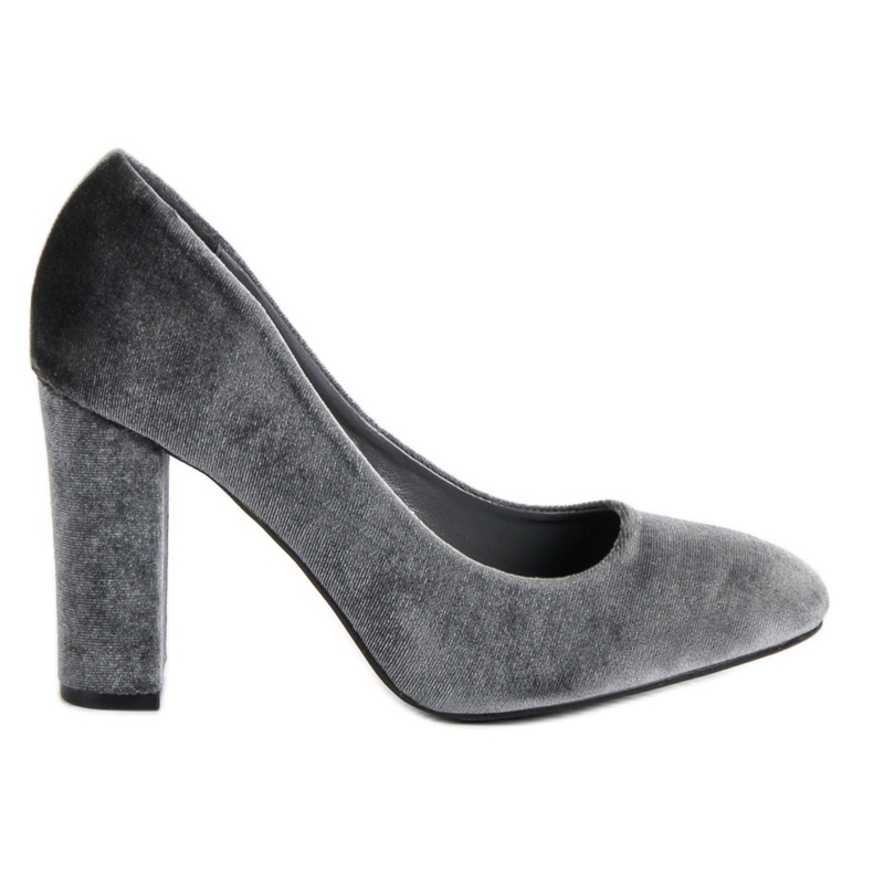 Seastar Gray Velor Pumps grey