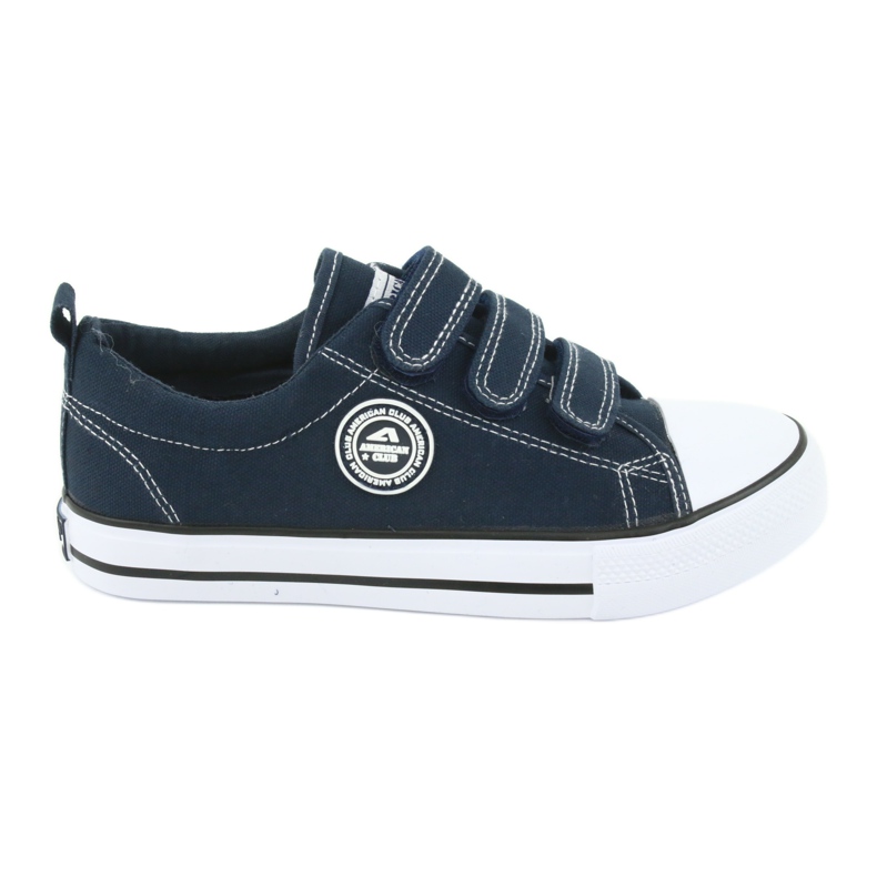 American Club American children's sneakers with Velcro LH33 / 20 white navy blue
