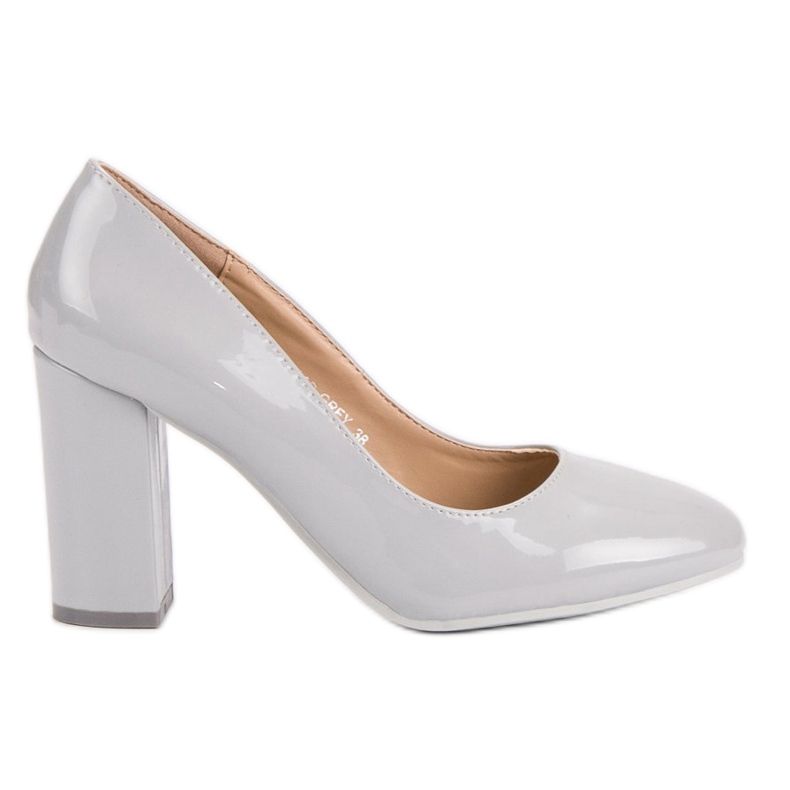 Seastar Gray Lacquered Pumps grey