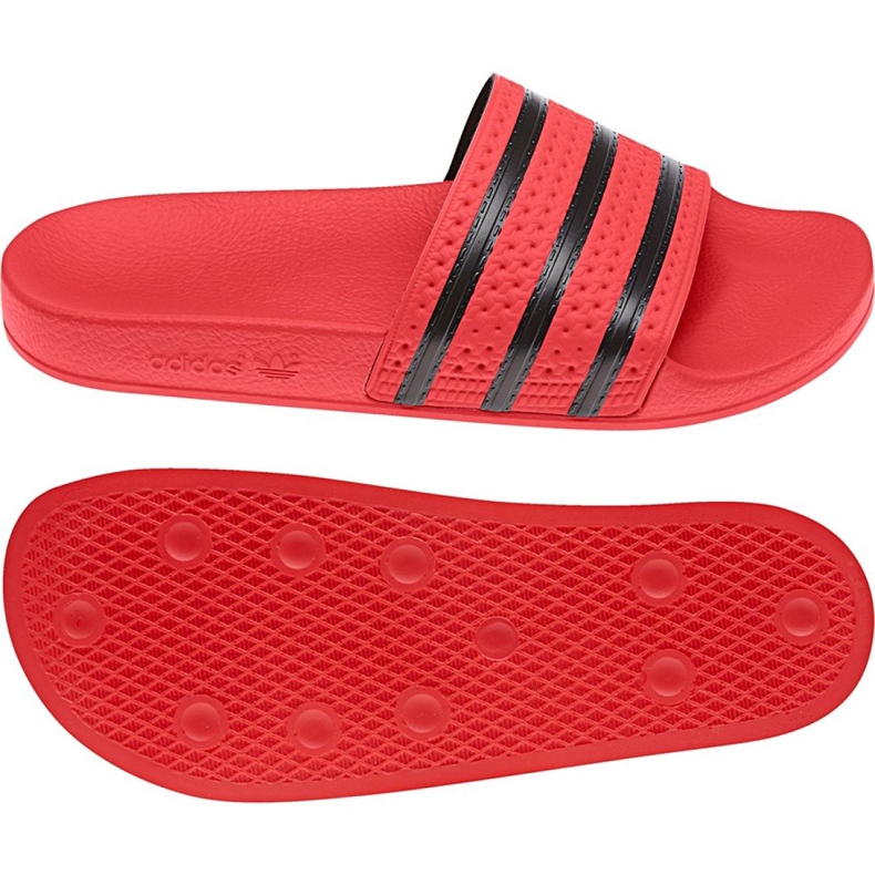Adidas Originals Adilette Slides U CQ3098 black red