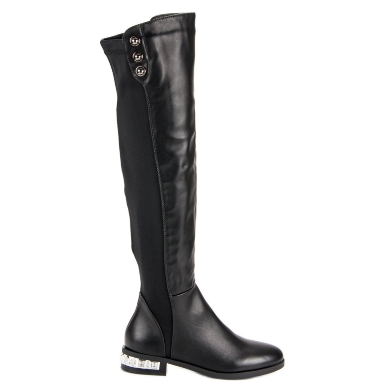 Super Me Black Boots Over The Knee