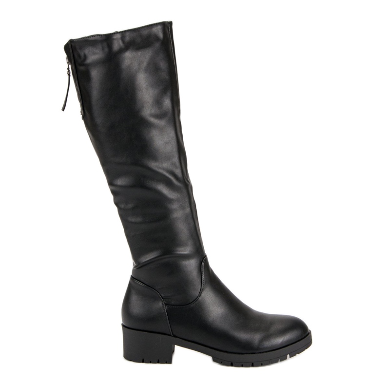 Super Me Comfortable knee-length boots black
