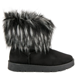 Black Mukluki With Fur Black Mukluki With Fur