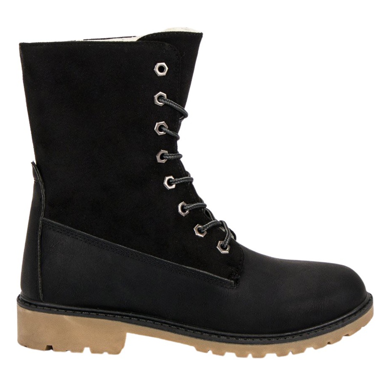 Super Me Lace-up boots black