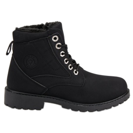 Classic black hiking boots