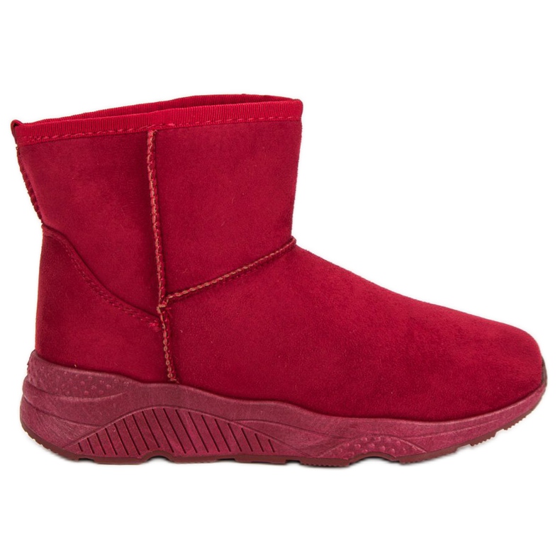 Snow Boots On The Platform red