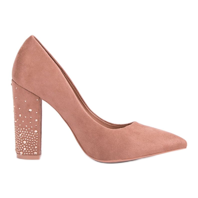 Bestelle Powder Pumps With Crystals pink