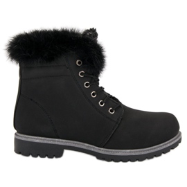 Queentina Black trappers with fur
