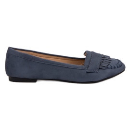 Small Swan Classic navy blue loafers