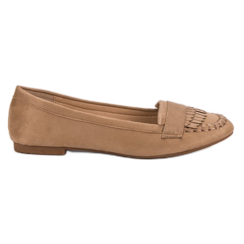 Small Swan Classic dark beige loafers